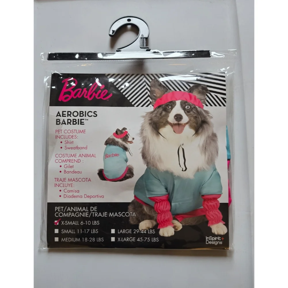 Barbie Aerobics Pet Costume SIZE SMALL.